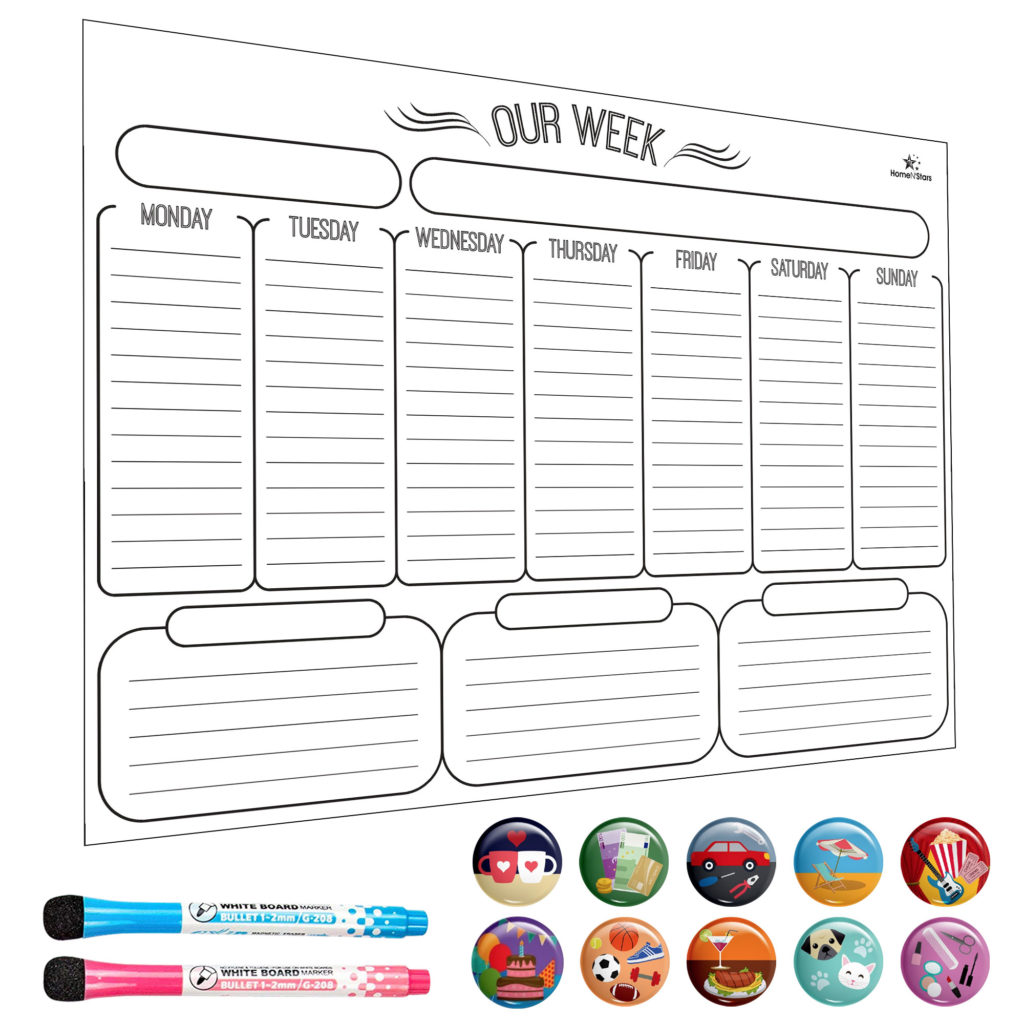 Gallery Magnetic Weekly Calendar